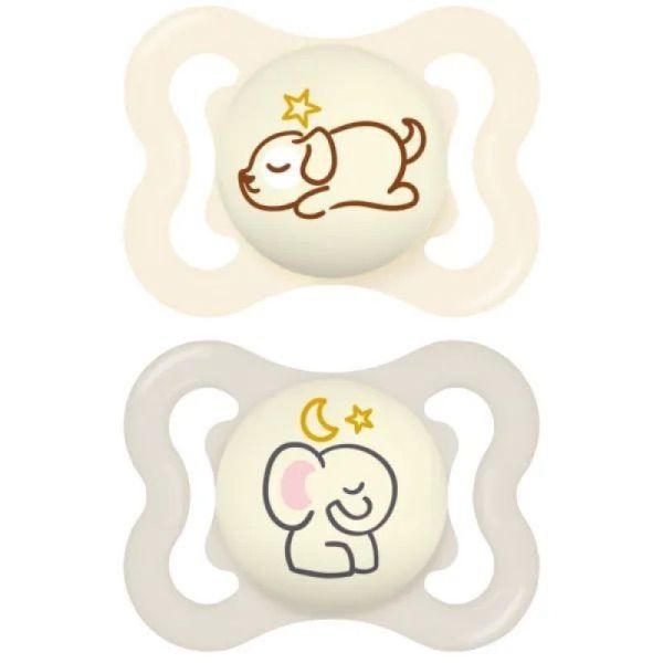 Sucet Mam Supreme Nuit Sil 2-6M X2