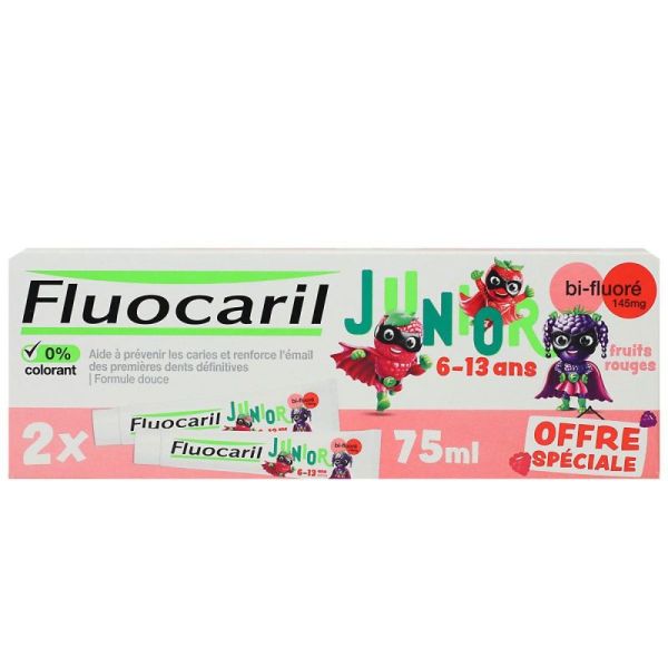 Fluocaril Junior Gel Fr Rge 2X75Ml