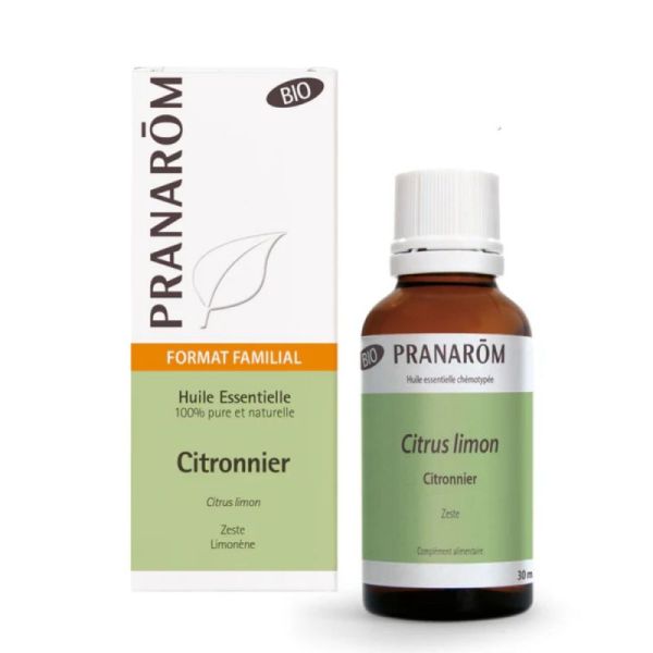 Huile Essentielle de Citronnier - format familial - 30 ml