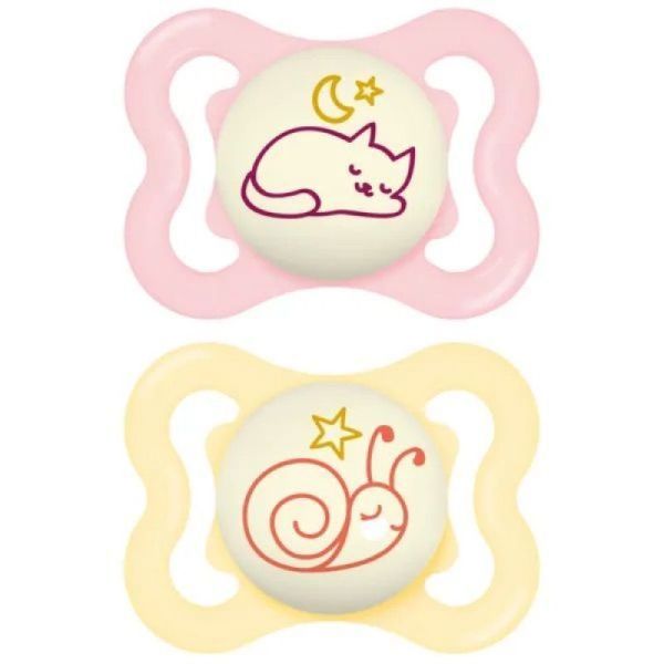 Sucet Mam Supreme Nuit Sil 2-6M X2