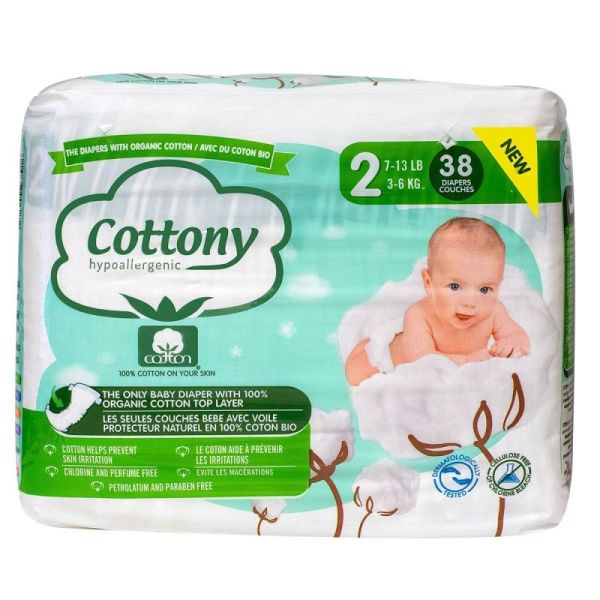 Cottony Couche Bb 3-6Kg T2 38