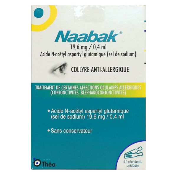 Naabak Collyre Anti Allergique 10