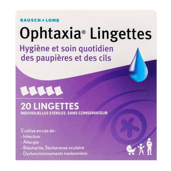 Ophtaxia Lingette Hygiene/Soin 20
