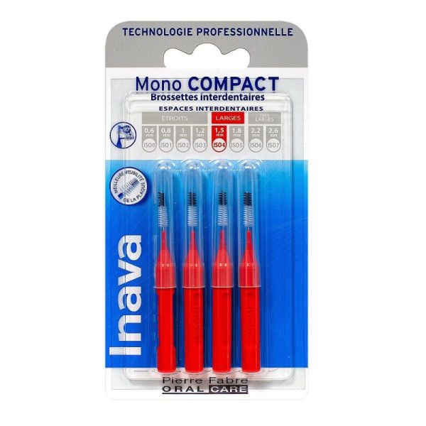 Inava Mono Comp Brossett Rge Blister/4