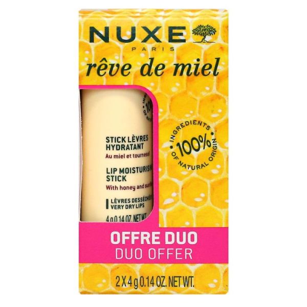 Nuxe Reve De Miel Stick Levre Duo