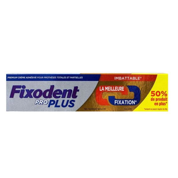 Fixodent Pro Cr Adhés + Duo Action T/60G