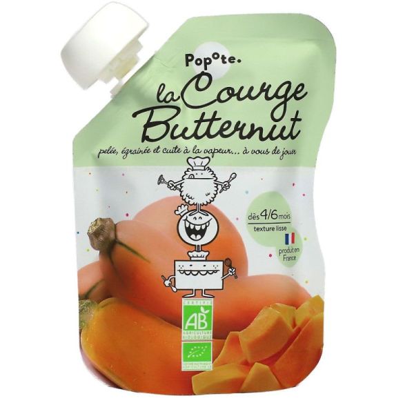 Popote Puree Courge Butternut 120G